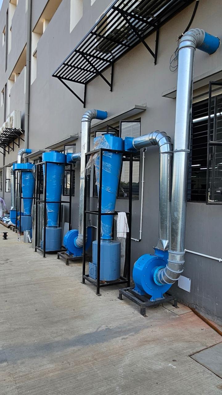 Cyclone dust collection system engineered by U.S.T Enterprises